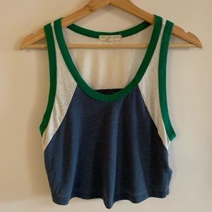 Cropped Ringer Tank by TRUKY MADLY DEEPLY